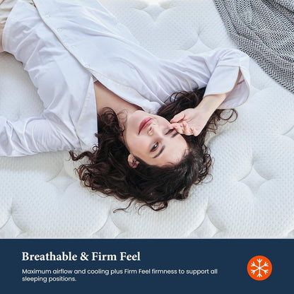 Full Size 12 Inch Firm Hybrid Mattress in Box