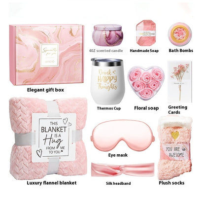 Aromatherapy Candle Soap Bath Set Gift Suit Birthday