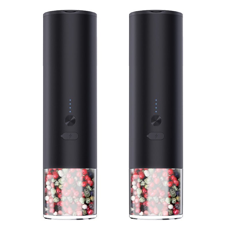 Electric Rechargeable Salt And Pepper Grinder Set With LED - Merch Gone Viral