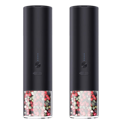 Electric Rechargeable Salt And Pepper Grinder Set With LED - Merch Gone Viral