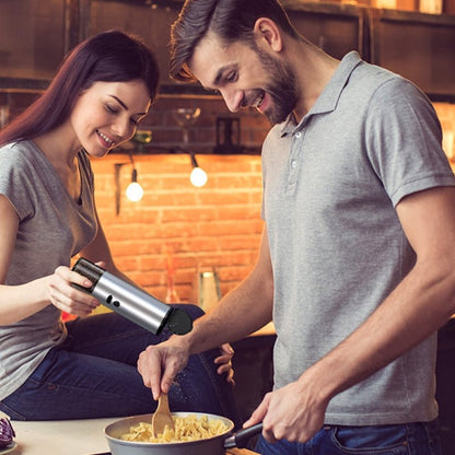Electric Rechargeable Salt And Pepper Grinder Set With LED - Merch Gone Viral