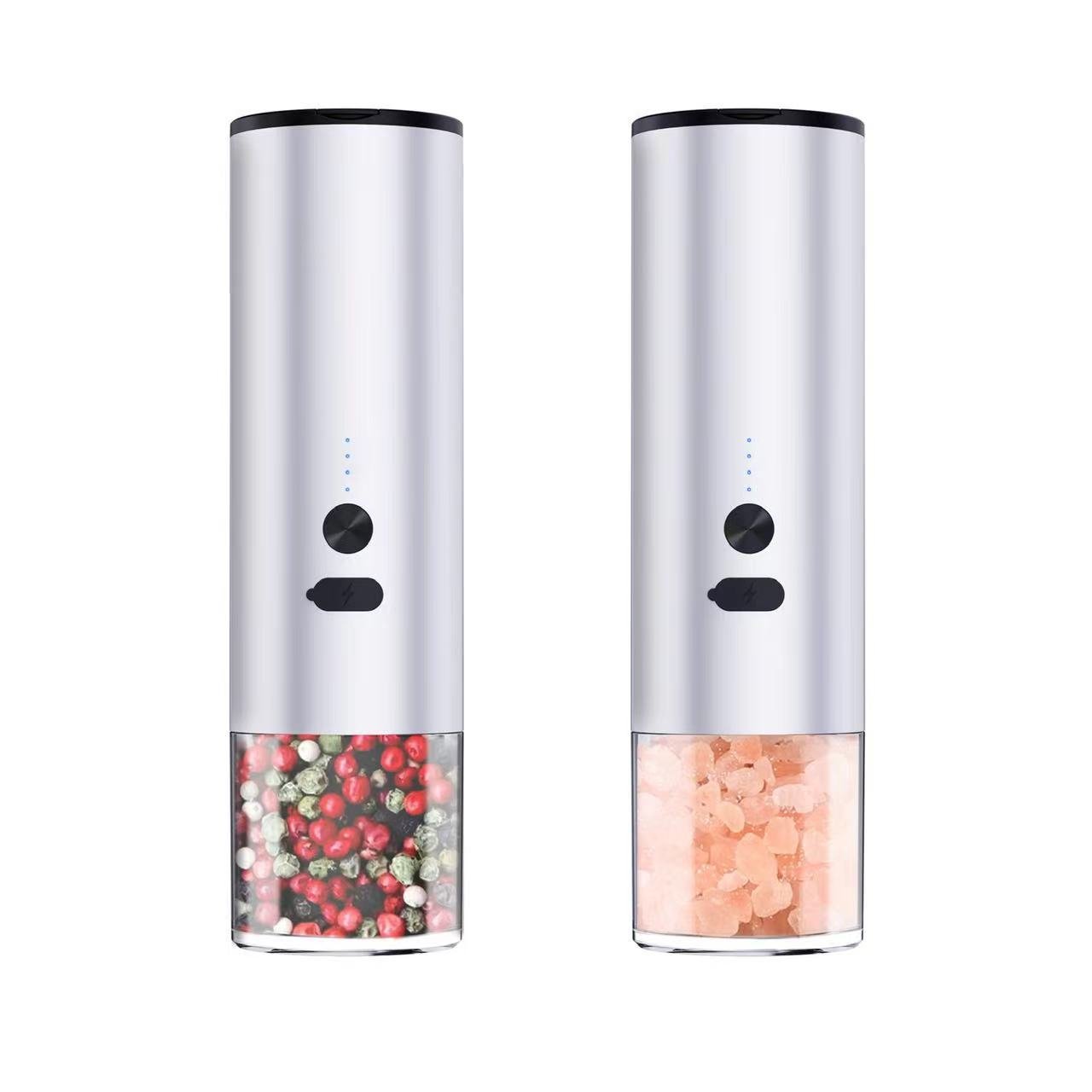 Electric Rechargeable Salt And Pepper Grinder Set With LED - Merch Gone Viral