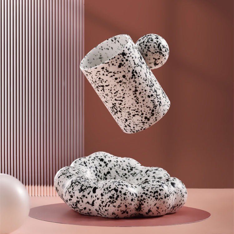 Elegant Cloud Ceramic Cup with Saucer - Merch Gone Viral
