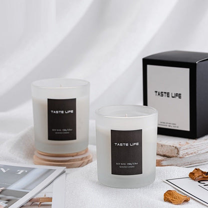 Elegant Soy Wax Candle Smokeless Handmade with Wooden Cover - Merch Gone Viral