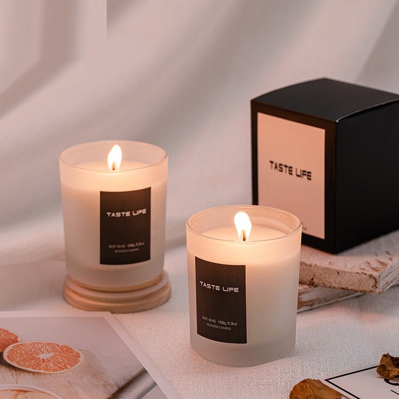 Elegant Soy Wax Candle Smokeless Handmade with Wooden Cover - Merch Gone Viral