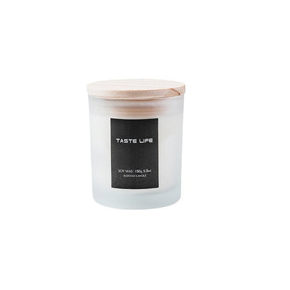Elegant Soy Wax Candle Smokeless Handmade with Wooden Cover - Merch Gone Viral