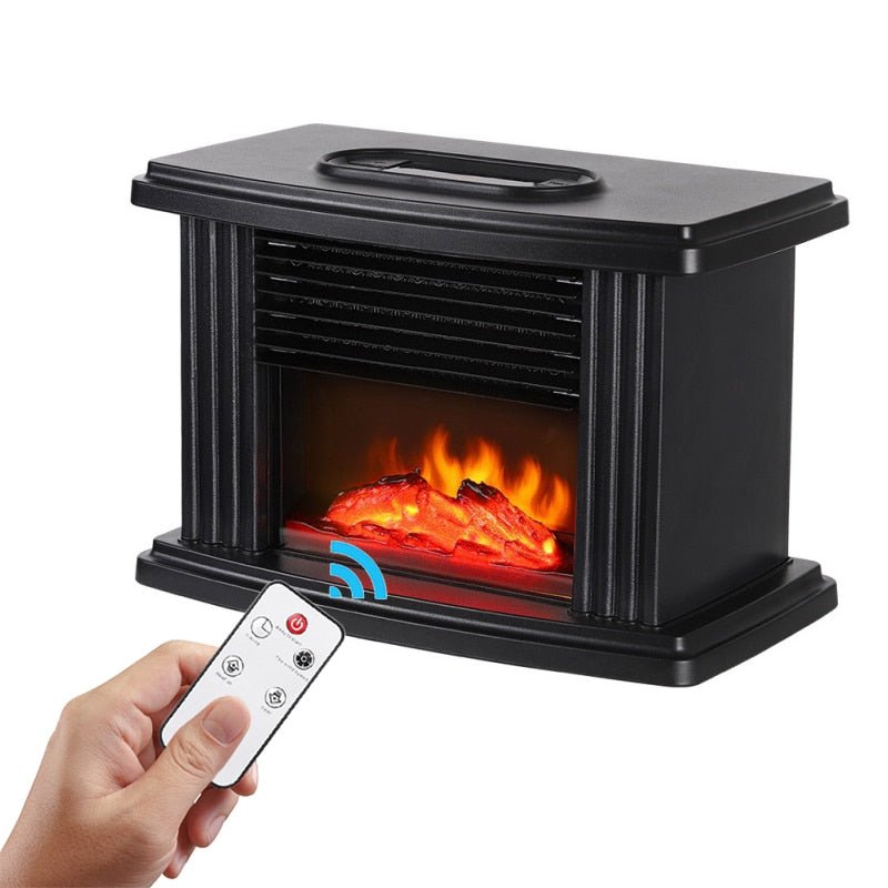 European Style Electric Fireplace Heater LED Flame Effect Stove With Remote Control - merch gone viral.