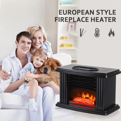 European Style Electric Fireplace Heater LED Flame Effect Stove With Remote Control - merch gone viral.