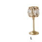 Crystal Candle Holder Creative Decoration Restaurant Metal Glass