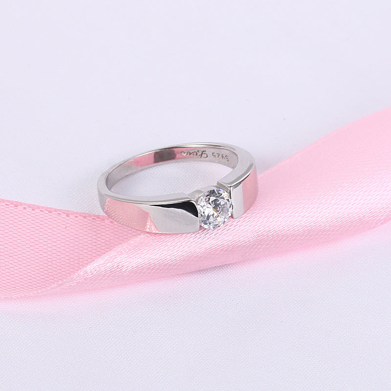 This Elegant Luxury Crown Diamond Couple Ring Set Platinum 18K Gold Elevates Your Wedding Day.