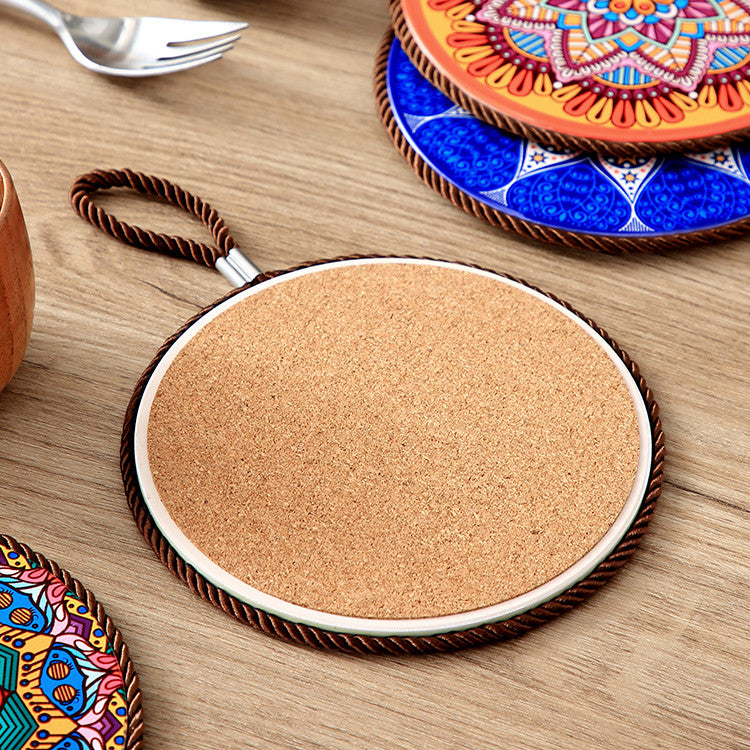 Heatproof Placemats with Durable Color Glaze Finish for Dining