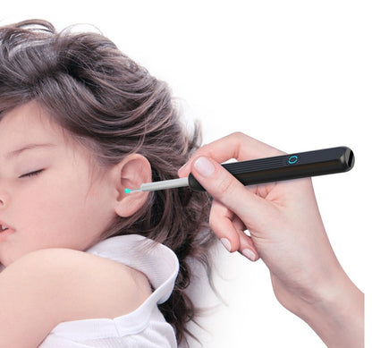 LED Ear Endoscope with Four Interchangeable Spoon Heads
