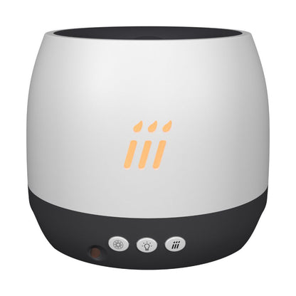 Ambient Aroma Diffuser with Crystal Glass Finish and LED Flame Glow