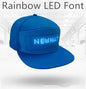 Led Luminous HatCustom Words Pixel Lighting Rechargeable Bluetooth APP Control Scrolling Message Flexible Cap