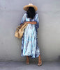 Rustic Chic Cotton Beach Cover-up Robe Dress