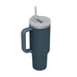 Insulated Tumbler 40 Oz With Handle And Straw For Coffee And Tea
