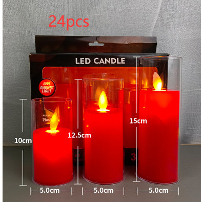Led Lamp Set with Flame Free Ambience for Safe Long Lasting Glow in Modern Home Decor