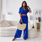 Fashion Women's Wear Half Sleeve Trousers Suit - merch gone viral.