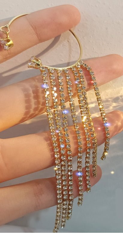 Fashionable And Simple Long Tassel Earrings - merch gone viral.
