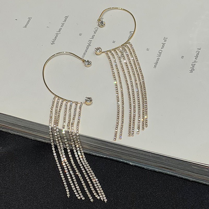 Fashionable And Simple Long Tassel Earrings - merch gone viral.