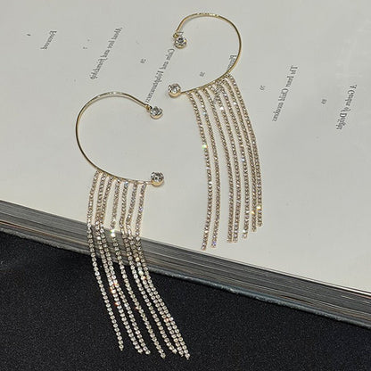 Fashionable And Simple Long Tassel Earrings - merch gone viral.