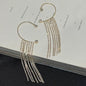 Fashionable And Simple Long Tassel Earrings - merch gone viral.