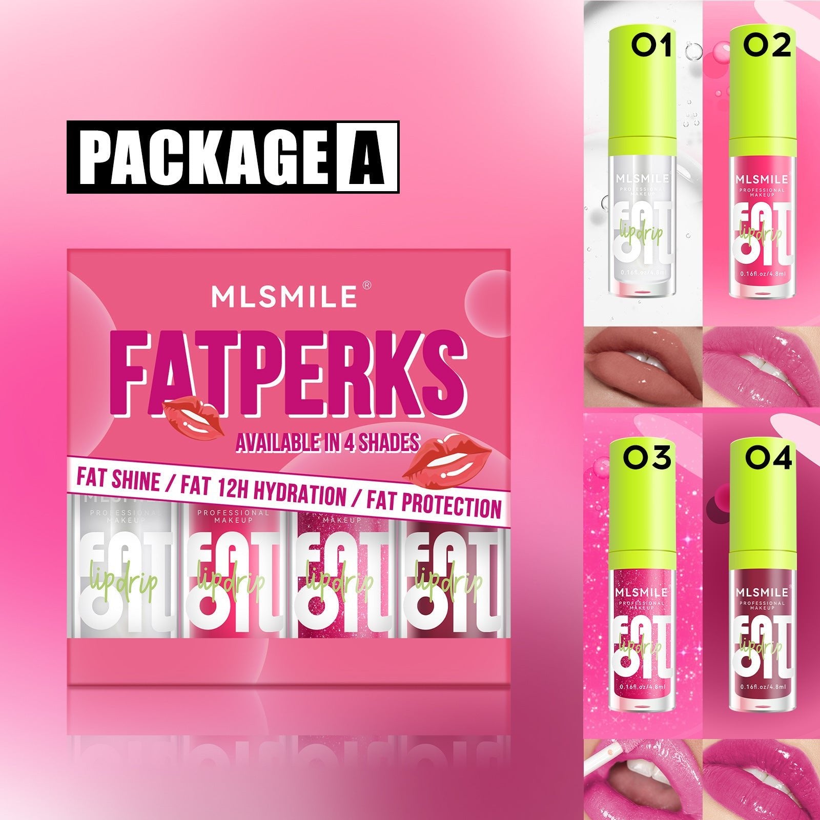 Fat Oil Lip Gloss Sets Lux Lip Oil Collection For 12 Hour Hydration Exclusive Edition - merch gone viral.