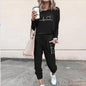 Women’s Casual Chic Lounge Set – Long Sleeve Pullover Top & Drawstring Pants with Pockets – Effortless Style & Comfort”