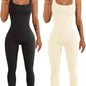 Waist-Defining Suspender Tank Top with Subtle Button Detailing