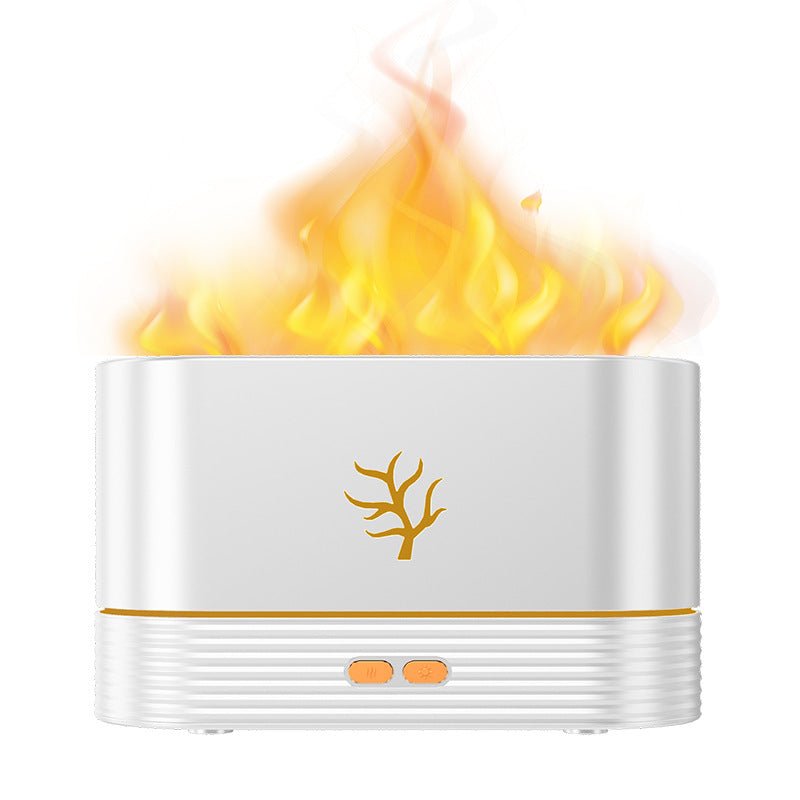 Flame Aroma Diffuser Air Humidifier Ultrasonic Cool Mist Maker Fogger Led Essential Oil Flame Lamp Difusor - merch gone viral.