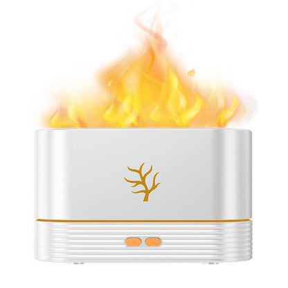 Flame Aroma Diffuser Air Humidifier Ultrasonic Cool Mist Maker Fogger Led Essential Oil Flame Lamp Difusor - merch gone viral.