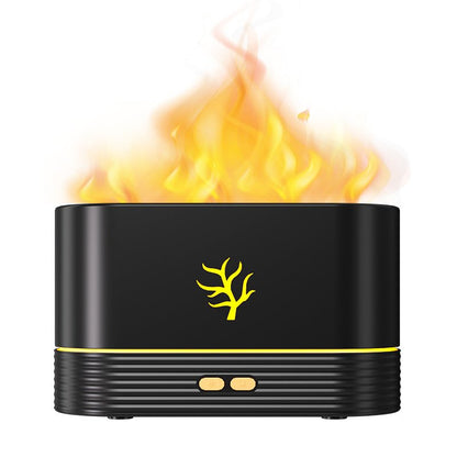 Flame Aroma Diffuser Air Humidifier Ultrasonic Cool Mist Maker Fogger Led Essential Oil Flame Lamp Difusor - merch gone viral.