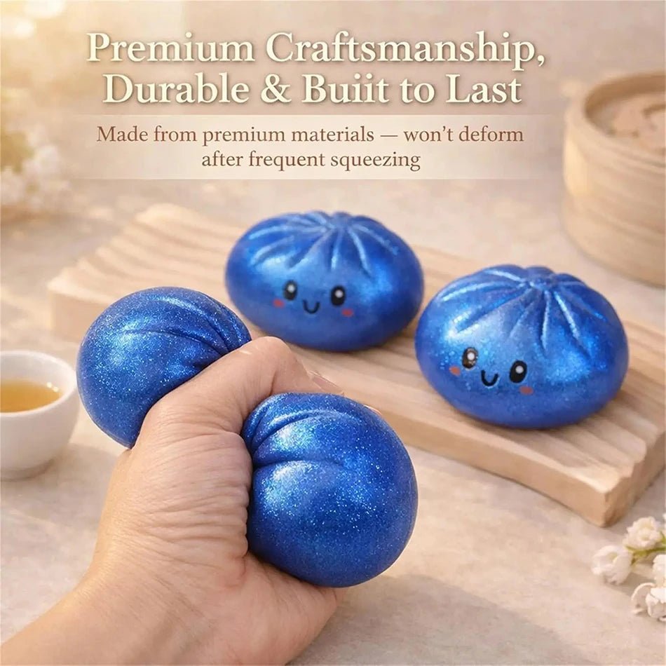 Glitter Dumpling Squishy Toy with Gift Box for Stress Relief - Merch Gone Viral