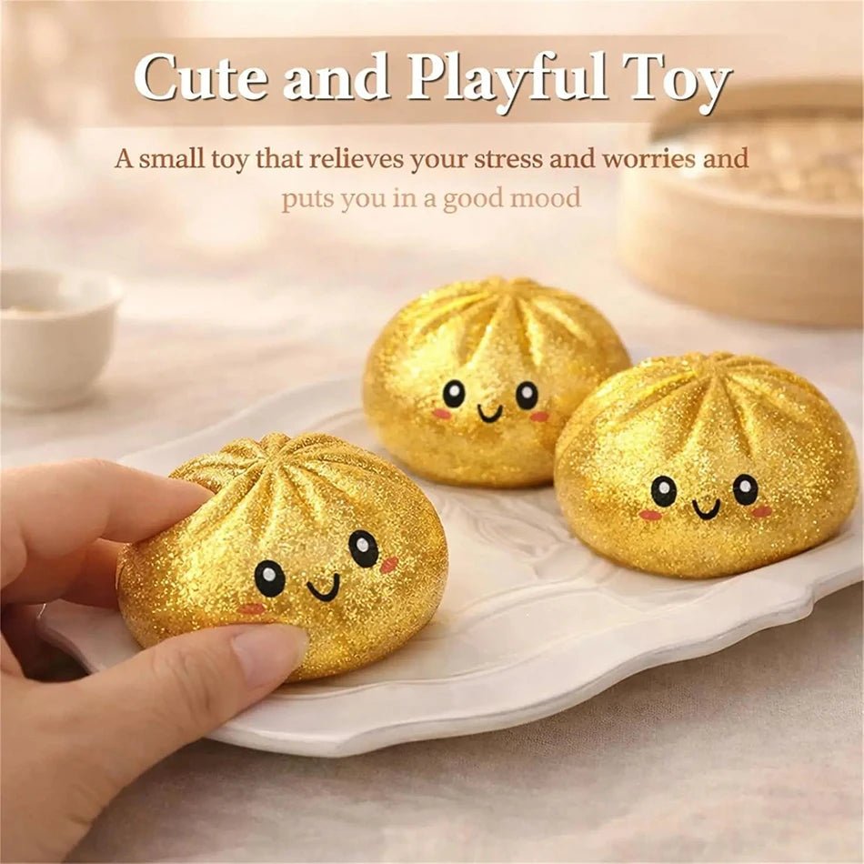 Glitter Dumpling Squishy Toy with Gift Box for Stress Relief - Merch Gone Viral