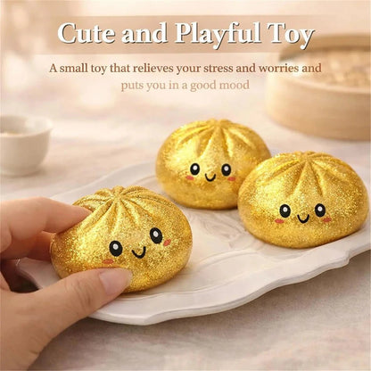 Glitter Dumpling Squishy Toy with Gift Box for Stress Relief - Merch Gone Viral