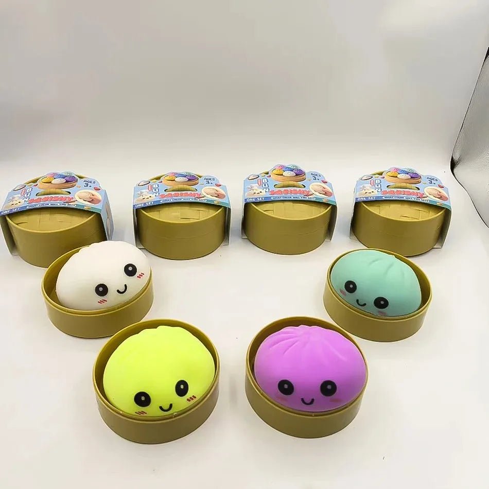 Glitter Dumpling Squishy Toy with Gift Box for Stress Relief - Merch Gone Viral