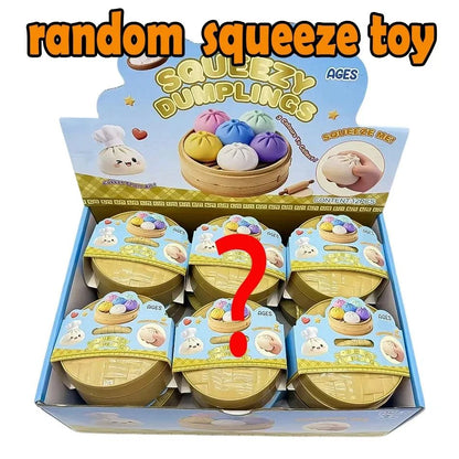 Glitter Dumpling Squishy Toy with Gift Box for Stress Relief - Merch Gone Viral