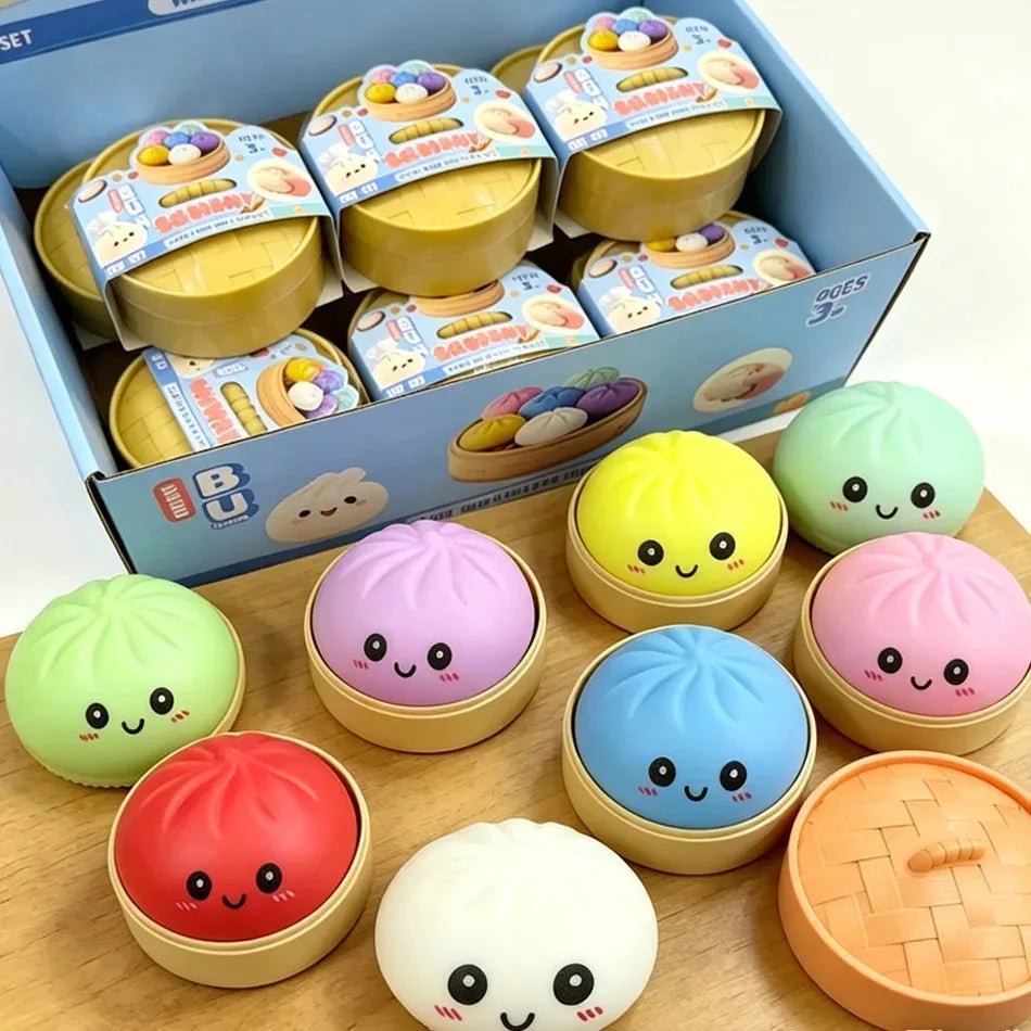 Glitter Dumpling Squishy Toy with Gift Box for Stress Relief - Merch Gone Viral