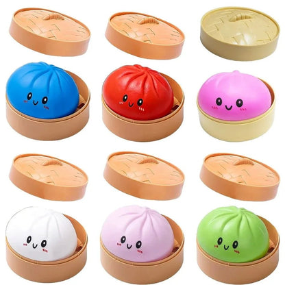 Glitter Dumpling Squishy Toy with Gift Box for Stress Relief - Merch Gone Viral