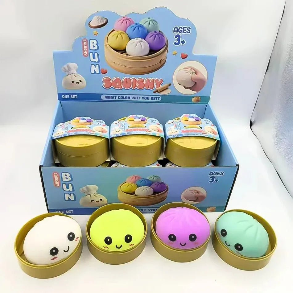 Glitter Dumpling Squishy Toy with Gift Box for Stress Relief - Merch Gone Viral