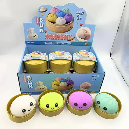 Glitter Dumpling Squishy Toy with Gift Box for Stress Relief - Merch Gone Viral