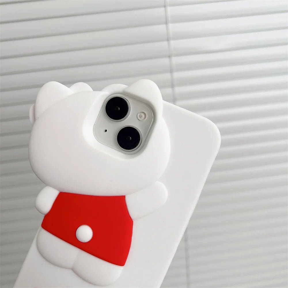 Hello Kitty 3D Silicone iPhone Case Bowknot Luxe Collection with High Impact Shock Absorption - merch gone viral.