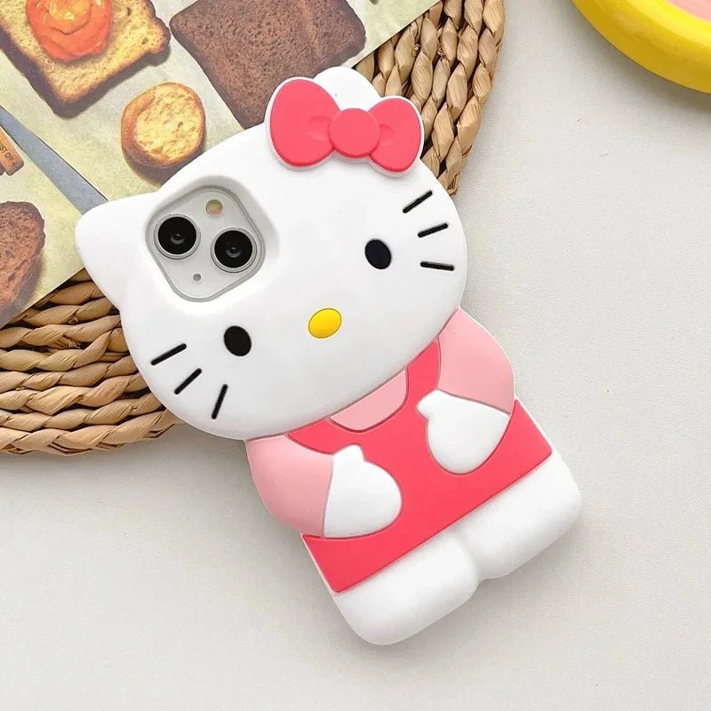Hello Kitty Bow IPhone Case Soft Silicone Premium Collection Exclusive Dustproof - merch gone viral.
