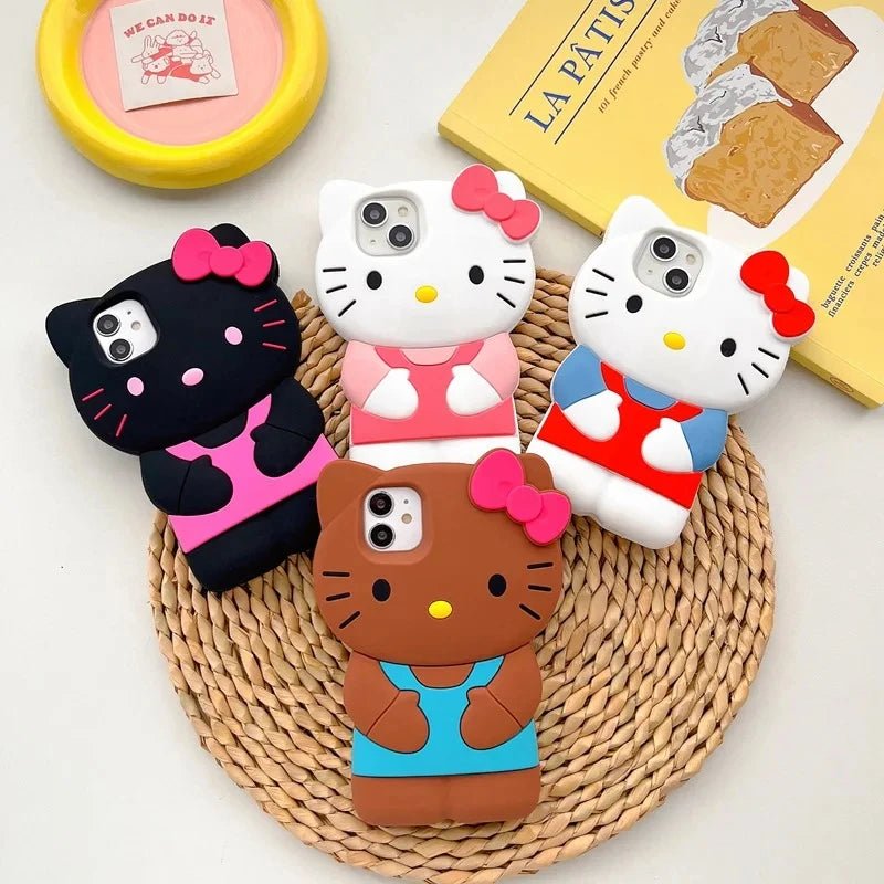 Hello Kitty Bow IPhone Case Soft Silicone Premium Collection Exclusive Dustproof - merch gone viral.