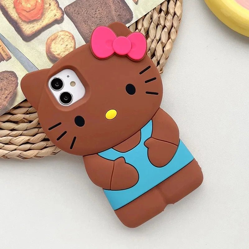 Hello Kitty Bow IPhone Case Soft Silicone Premium Collection Exclusive Dustproof - merch gone viral.