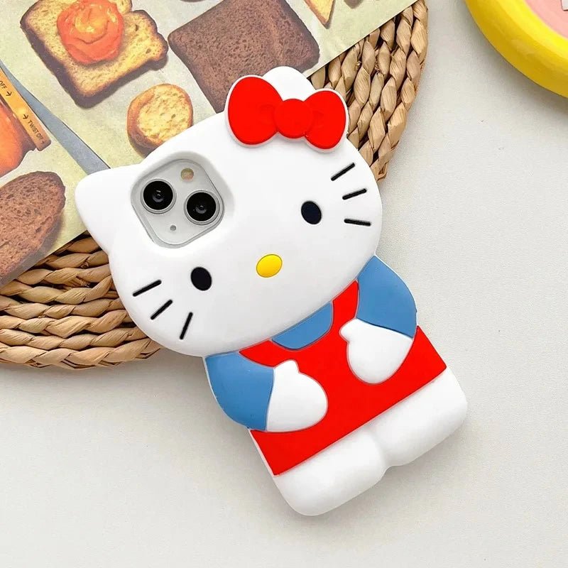 Hello Kitty Bow IPhone Case Soft Silicone Premium Collection Exclusive Dustproof - merch gone viral.