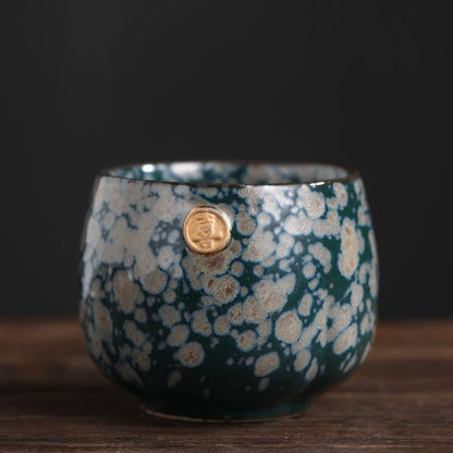Japanese style kiln changing teacup, ceramic kung fu tea set - merch gone viral.