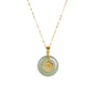Lab Grown Jade Pendant In 14K Gold For Women Wedding Gift - merch gone viral.