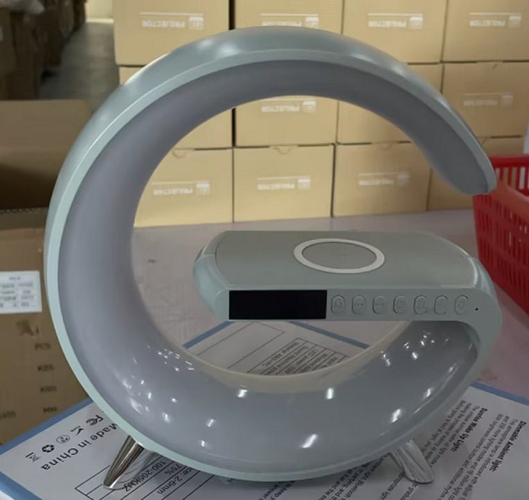 LED Lamp With 15W Wireless Charging And Bluetooth Speaker Lamp - Merch Gone Viral