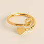 Letter 26 Letter Three - dimensional Love Tail Ring - merch gone viral.